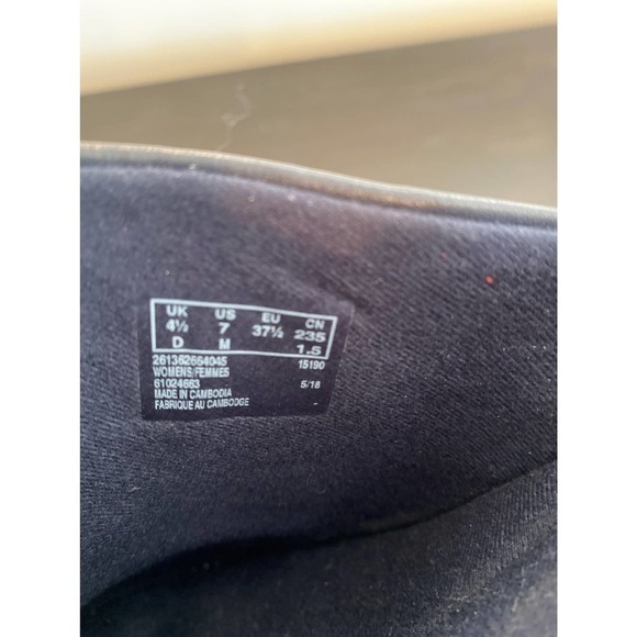 CLARKS navy blue leather mules size 7 - Picture 6 of 6